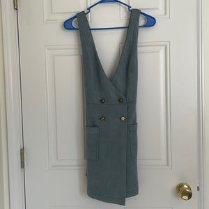 Blue, Suede Dress.